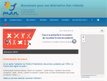 Tablet Screenshot of nonviolence.fr